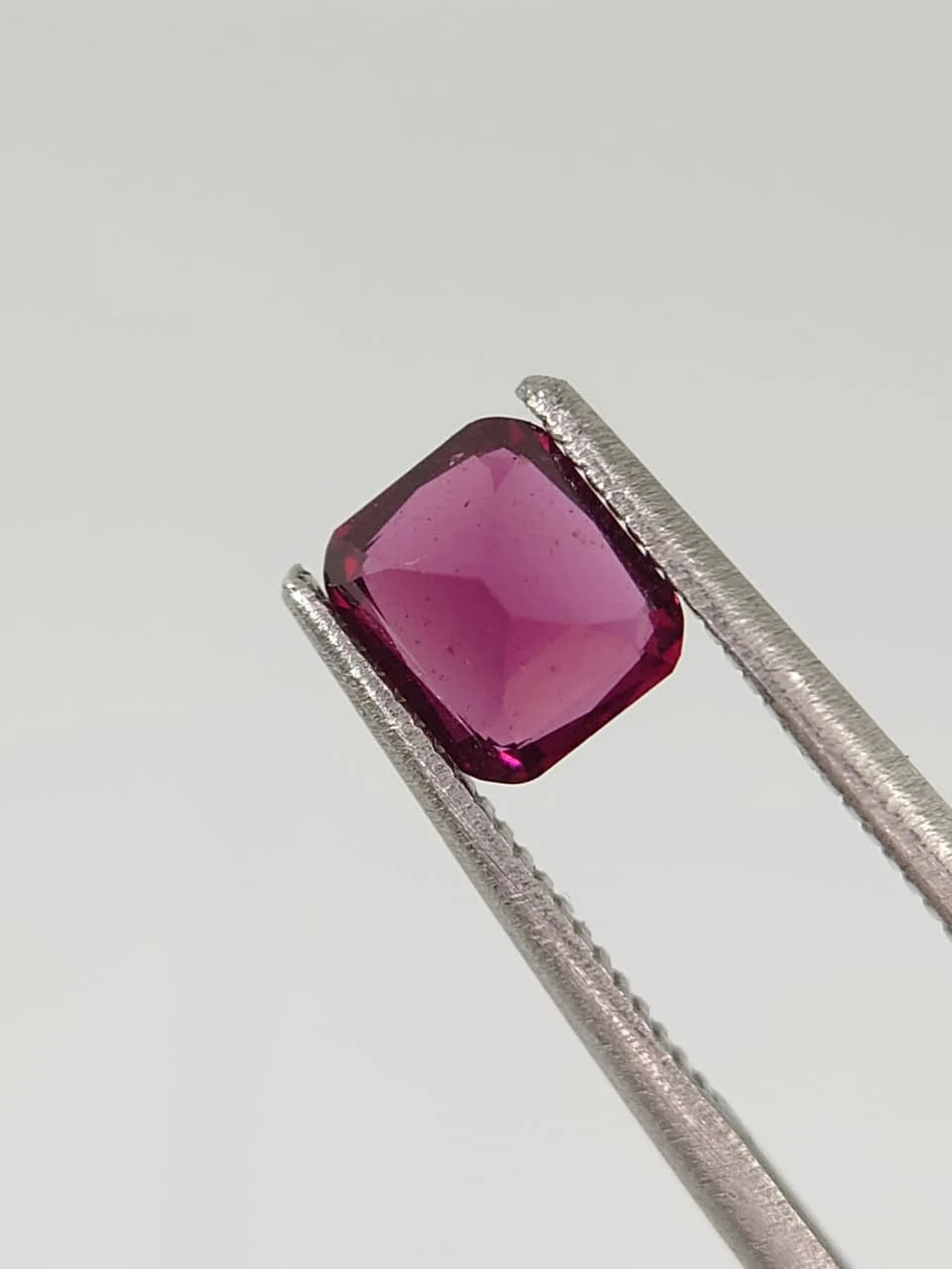 1.1ct Natural Cushion Cut Rhodolite Garnet from Tanzania — view 3